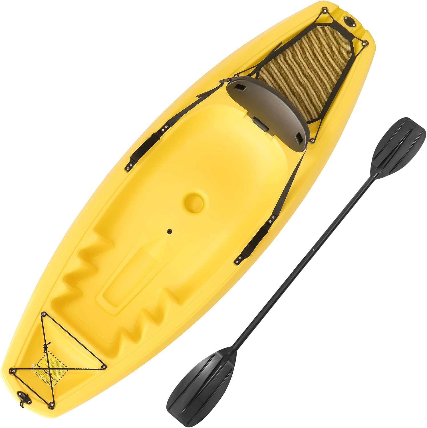 Fishing Kayak Sit In - เรือคายัคพร้อมไม้พาย ขนาด 6.5 ฟุต เรือพายสำหรับพักผ่อนและตกปลา พร้อมโครงสร้างแข็งแรง