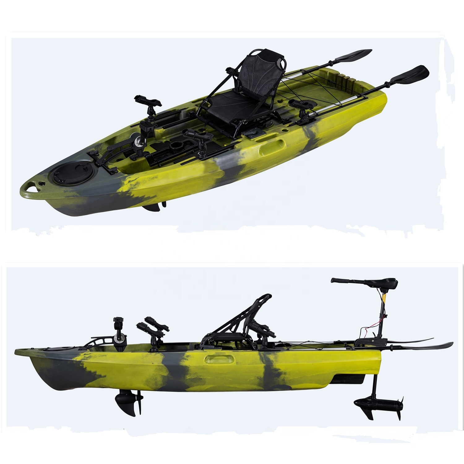 Fishing Kayak Pedal Drive - กีฬาทางน้ำยอดนิยม เรือแคนู/คายัค 9.5 ฟุต สำหรับ 1