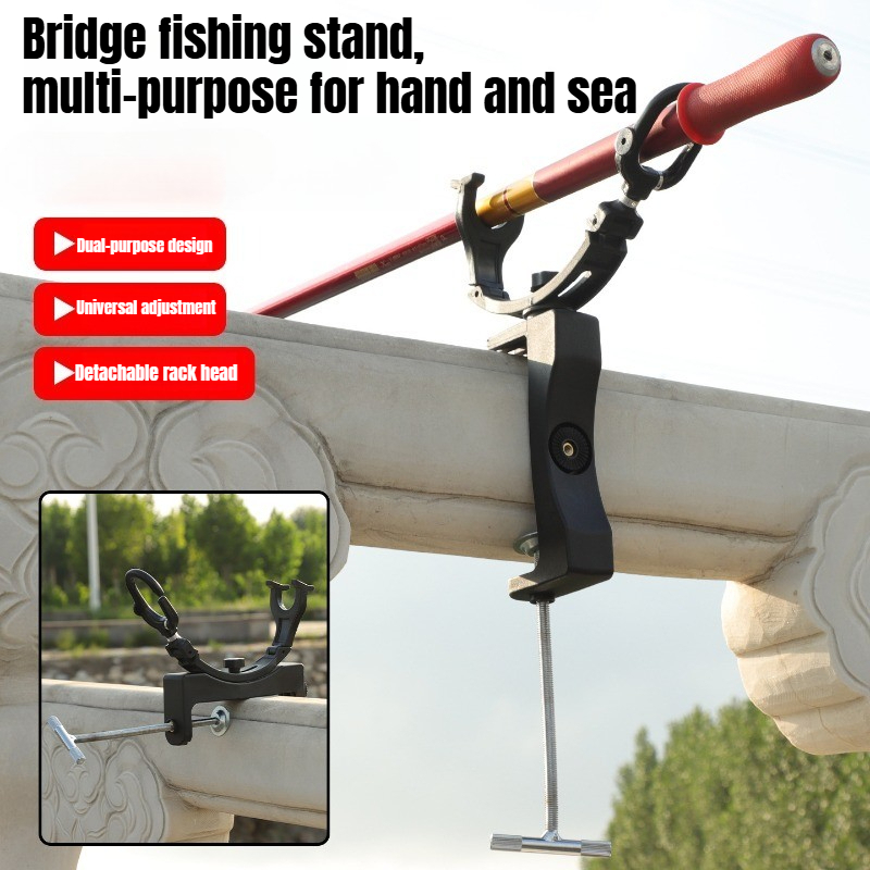 Fishing Kayak Rod Holder - 360 ° ขาตั้งคันเบ็ดแบบหมุนปรับได้สำหรับงานหนัก ที่เก็บคันเบ็ดแบบพกพาสำหรับท่าเรือ เรือแคนู อุปกรณ์ดาดฟ้า